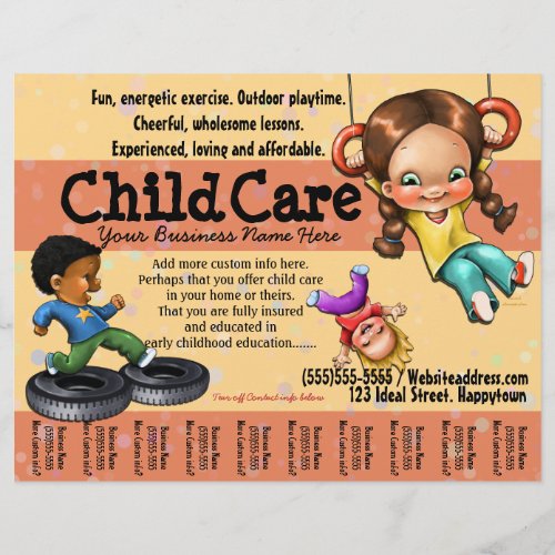 Child Care Day Care Customizable template Flyer