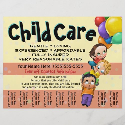 Child Care Day Care Tear sheet HORIZONTAL