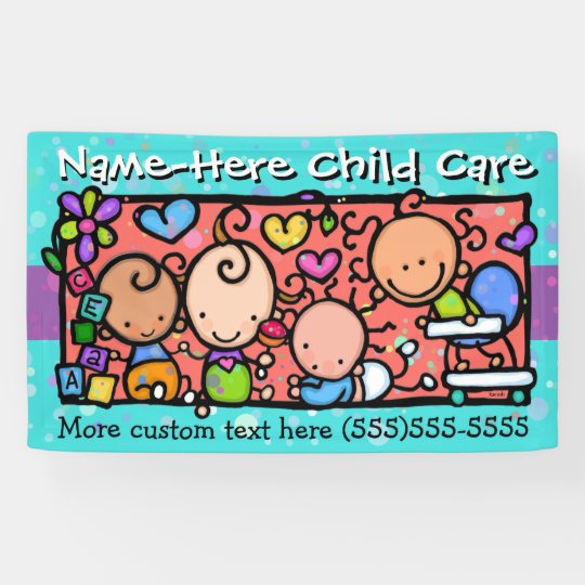 Child Care.Daycare.PreSchool.Customizable Banner