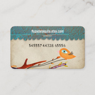 Child care learning center nest bird business card