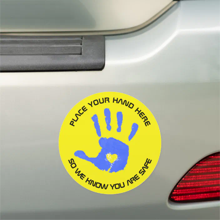 Kids safety car magnet
