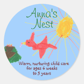 Child care sticker