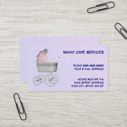 Customizable Child Day Care Business Card