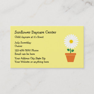 Child Daycare Center Business Card