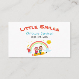 Child Daycare Services Business Card