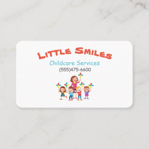 Child Daycare Services Business Card