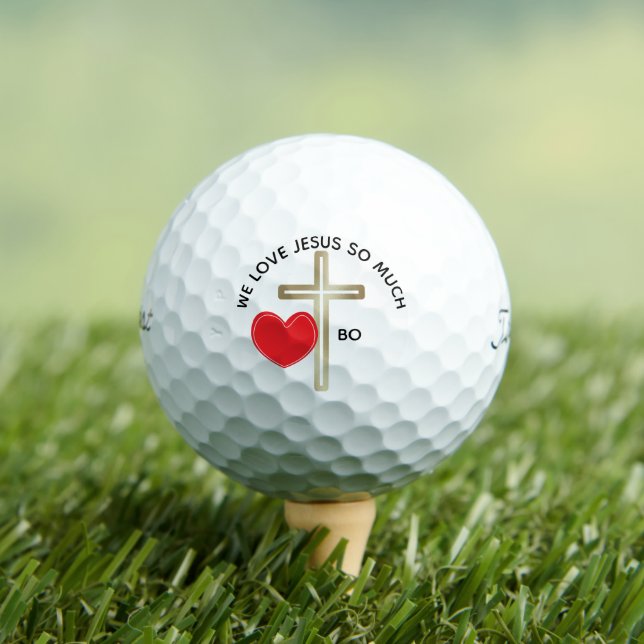 Child Design Personalized Jesus  Golf Balls (Insitu Tee)