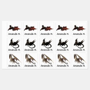 Child Dragon Waterproof Iron On Clothing Kids' Labels