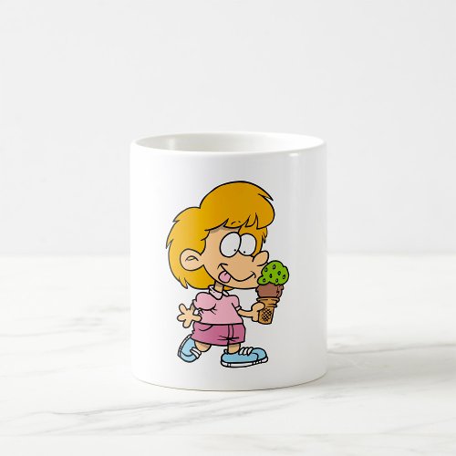 Child Eating Ice Cream Coffee Mug