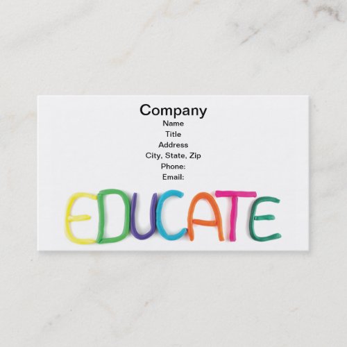 Child Education and School Business Card