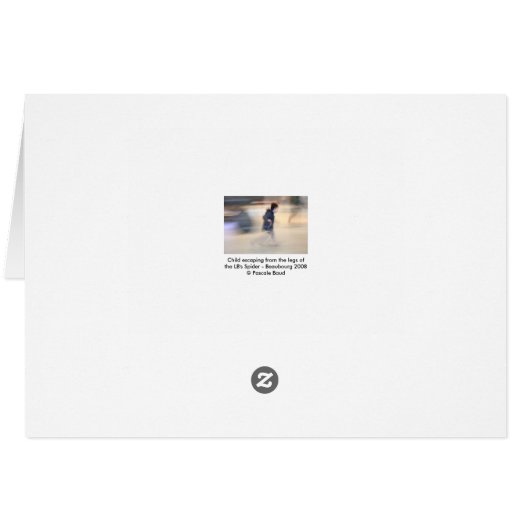 Child escaping from the LB's Spider Beaubourg (Back Horizontal)