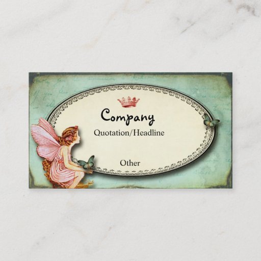 Customizable Child Fairy Business Card