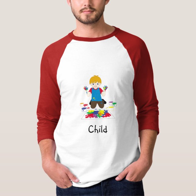 Child finger-painting t-shirt (Front)