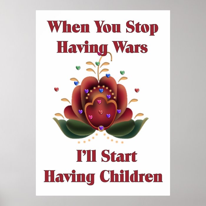 Child Free Pacifist Poster