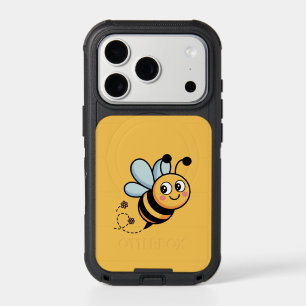 Child-Friendly Bee Mascot with Dotted Trail iPhone 17 Pro Case