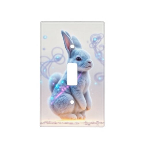 Child Galaxy Blue Tinted Bunny Light Switch Cover