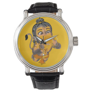 Child Hanuman Wall Clock Watch