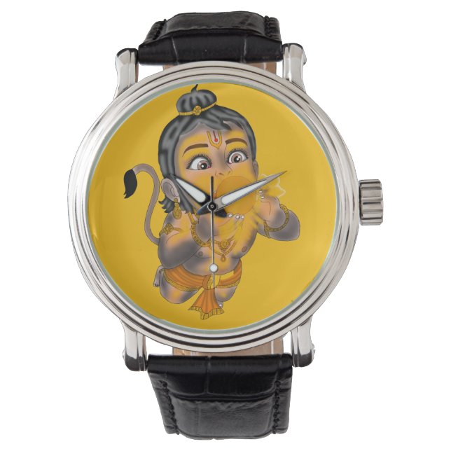 Child Hanuman Wall Clock Watch (Front)