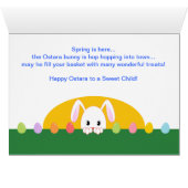 Child - Happy Ostara - Bunny in Garden (Inside Horizontal (Bottom))