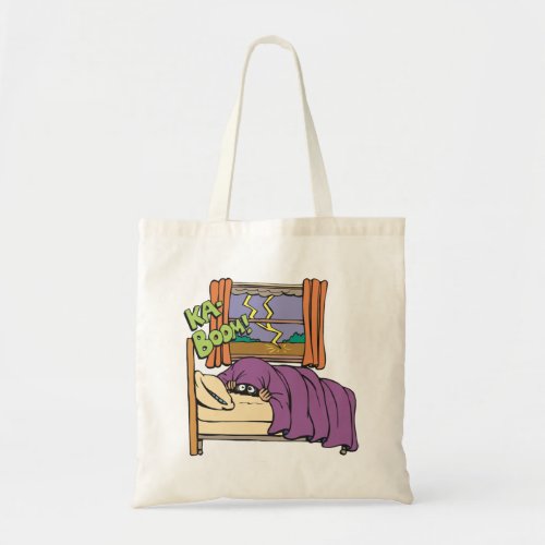 Child Hiding In Bed Tote Bag