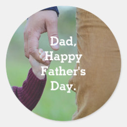 Child Holding Hand Sticker