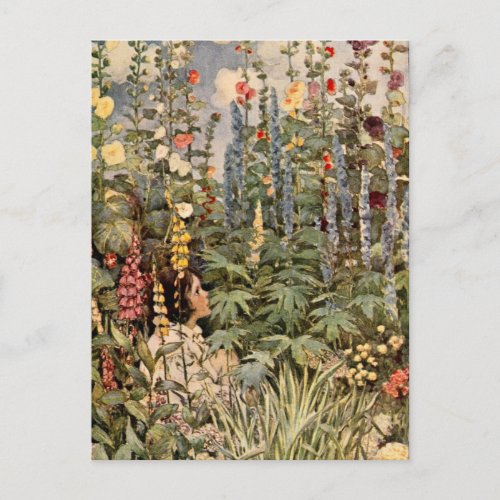 Child in a Garden Postcard