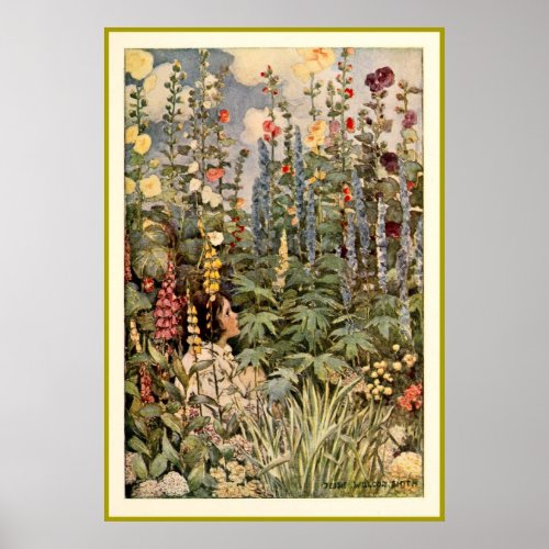 Child in a Garden Poster