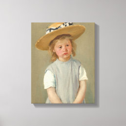 Child in a Straw Hat | Mary Cassatt Canvas Print