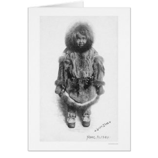 Child In Fur Nome Alaska 1920 Cards