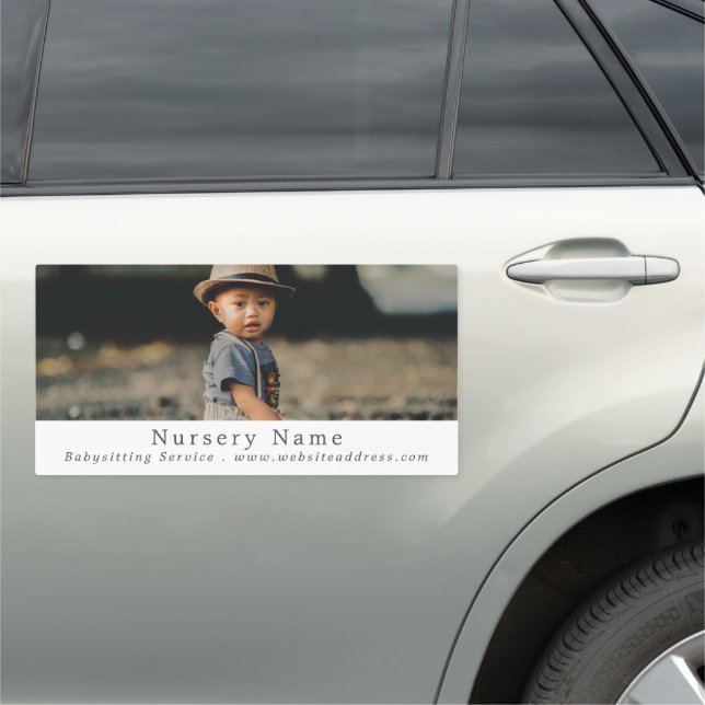 Child in Hat, Babysitter, Daycare, Nursery Car Magnet (In Situ)