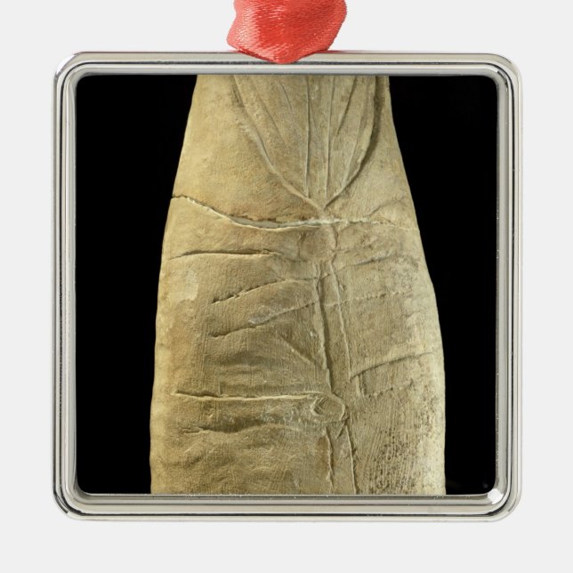 Child in swaddling clothes metal ornament (Front)