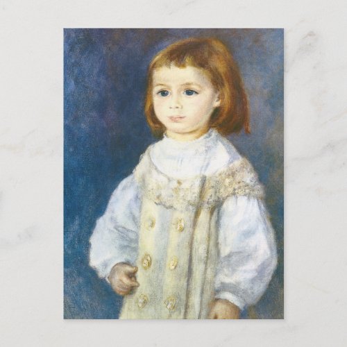 Child in White by Pierre Auguste Renoir Postcard