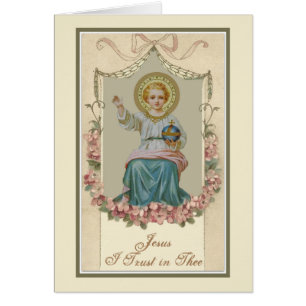 Child Jesus Blessing Vintage Religious Cards