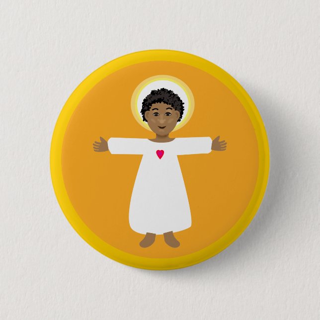 Child Jesus love heart Button (Front)
