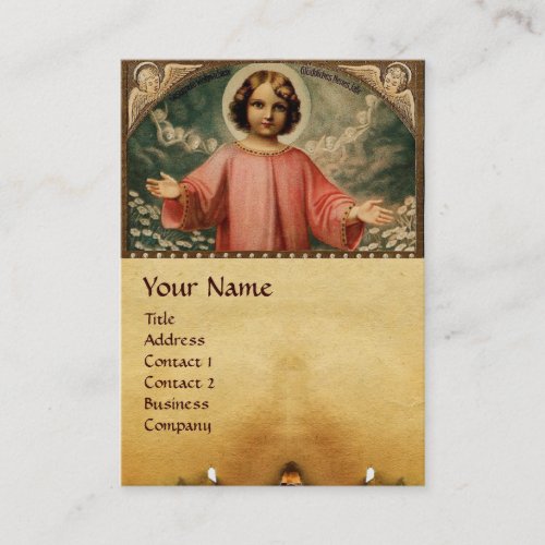 CHILD JESUS WITH ANGELS BUSINESS CARD