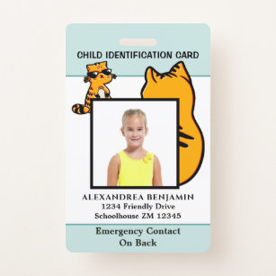 preschool id card