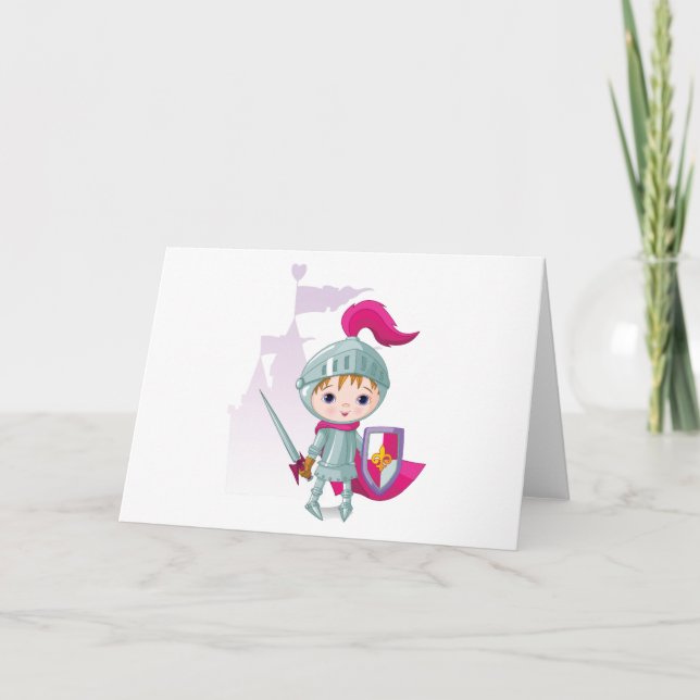 Child Knight Greeting Cards (Front)