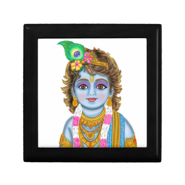 Child Krishna Clock Gift Box (Front)
