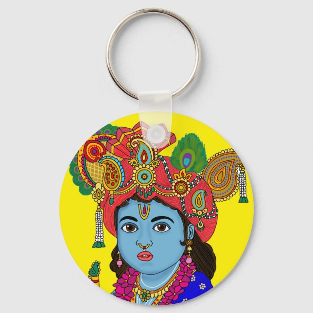 Child Krishna Keychain (Front)