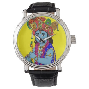 Child Krishna Wall Clock Watch