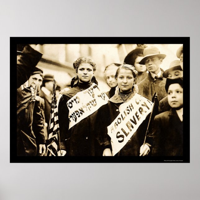 Child Labor Protest in New York City 1909 Poster (Front)