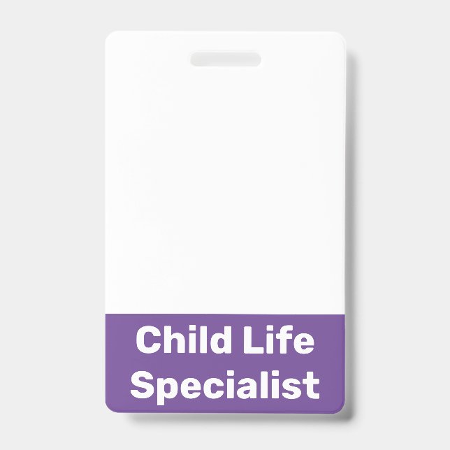 Child Life Specialist Badge (Front)
