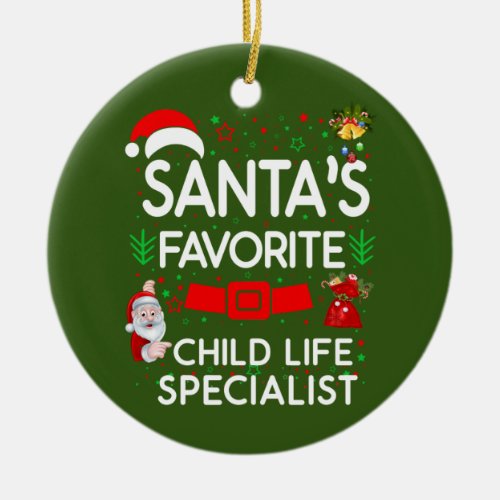 Child life specialist ceramic ornament