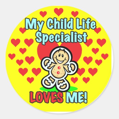 Child Life Specialist Gingerbread Stickers