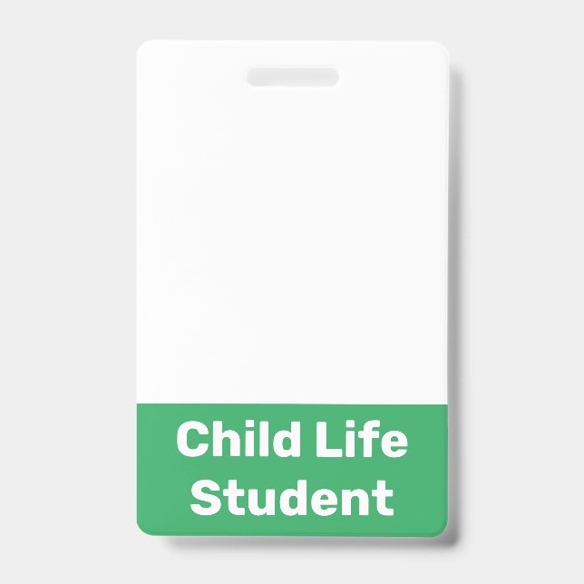 Child Life Student Badge (Front)