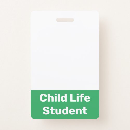 Child Life Student Badge