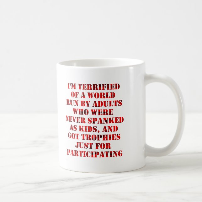 Child-like Adults Funny Mug (Right)