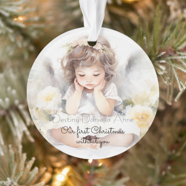 Child Memorial First Christmas Without You Ornament (Tree)