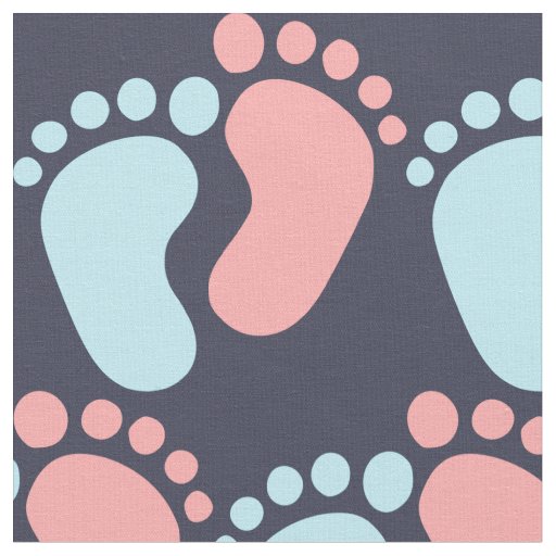 Child motive sweet baby footprints footprints fabric