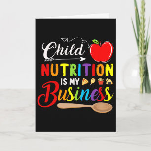 Child Nutrition Is My Business Cute Apple Back To  Card